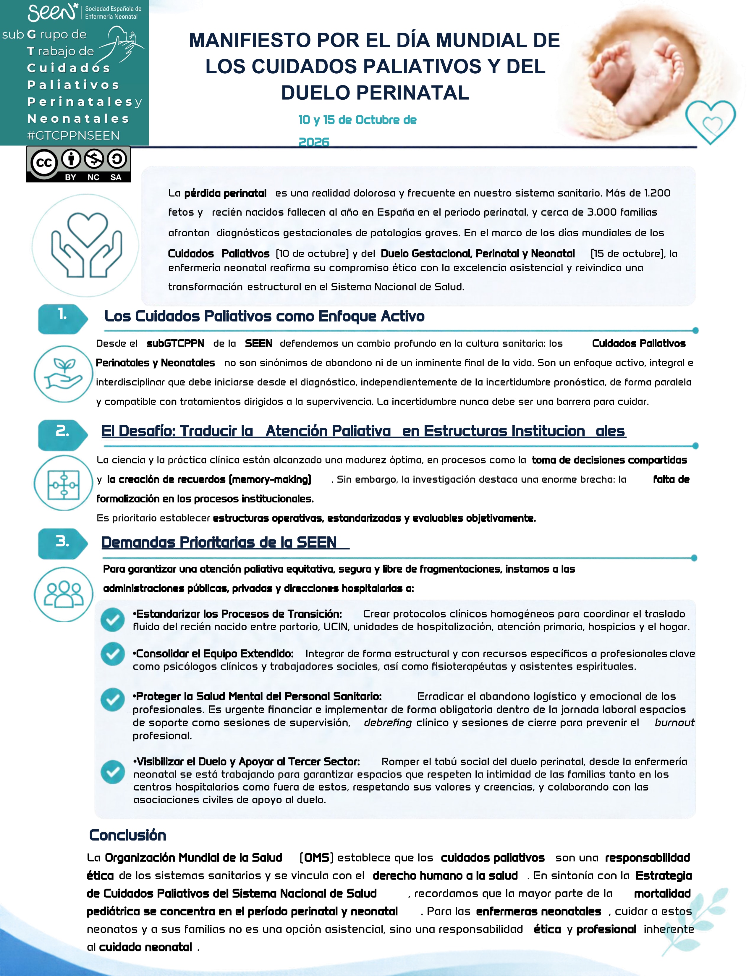DIA MUNDIAL DE LOS CUIDADOS PALIATIVOS Y DEL DUELO PERINATAL