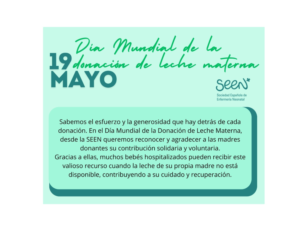 Día mundial de la donación de leche materna