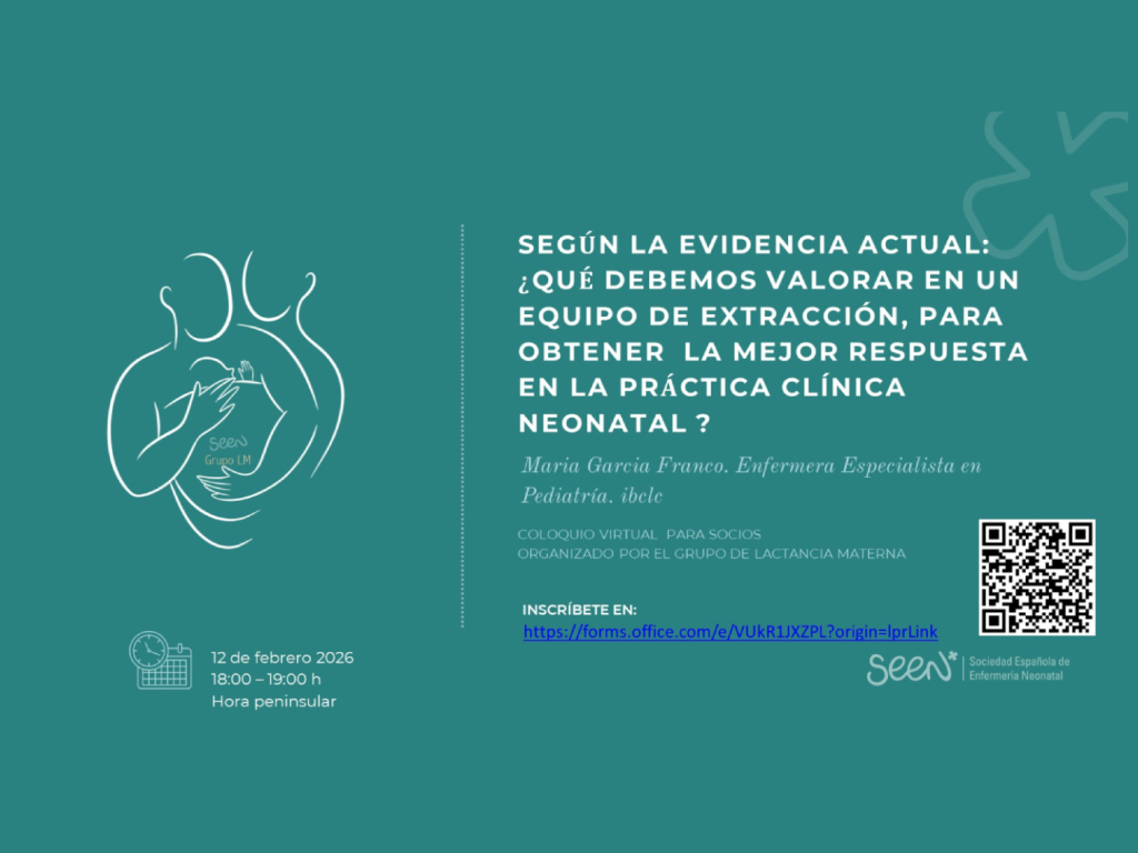 Coloquio Virtual para socios. Grupo de Trabajo Lactancia Materna de la SEEN