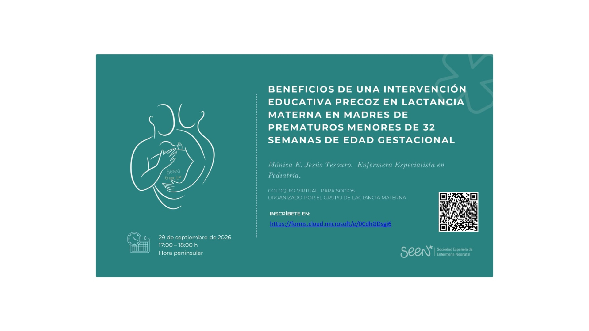 BENEFICIOS DE UNA INTERVENCIÓN EDUCATIVA PRECOZ EN LACTANCIA MATERNA EN MADRES DE PREMATUROS MENORES DE 32 SEMANAS DE EDAD GESTACIONAL