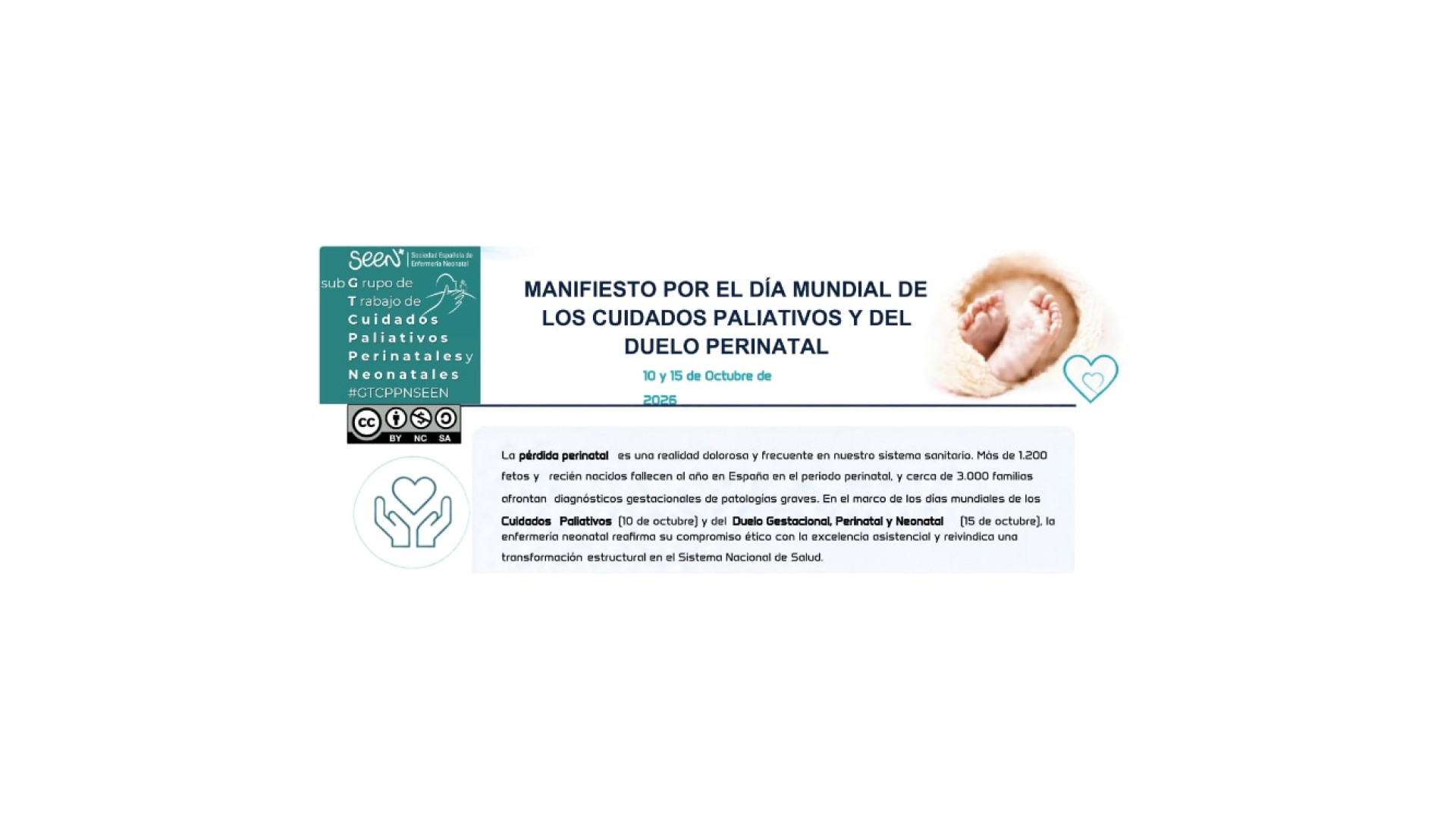 Día Mundial de los cuidados paliativos y del duelo perinatal