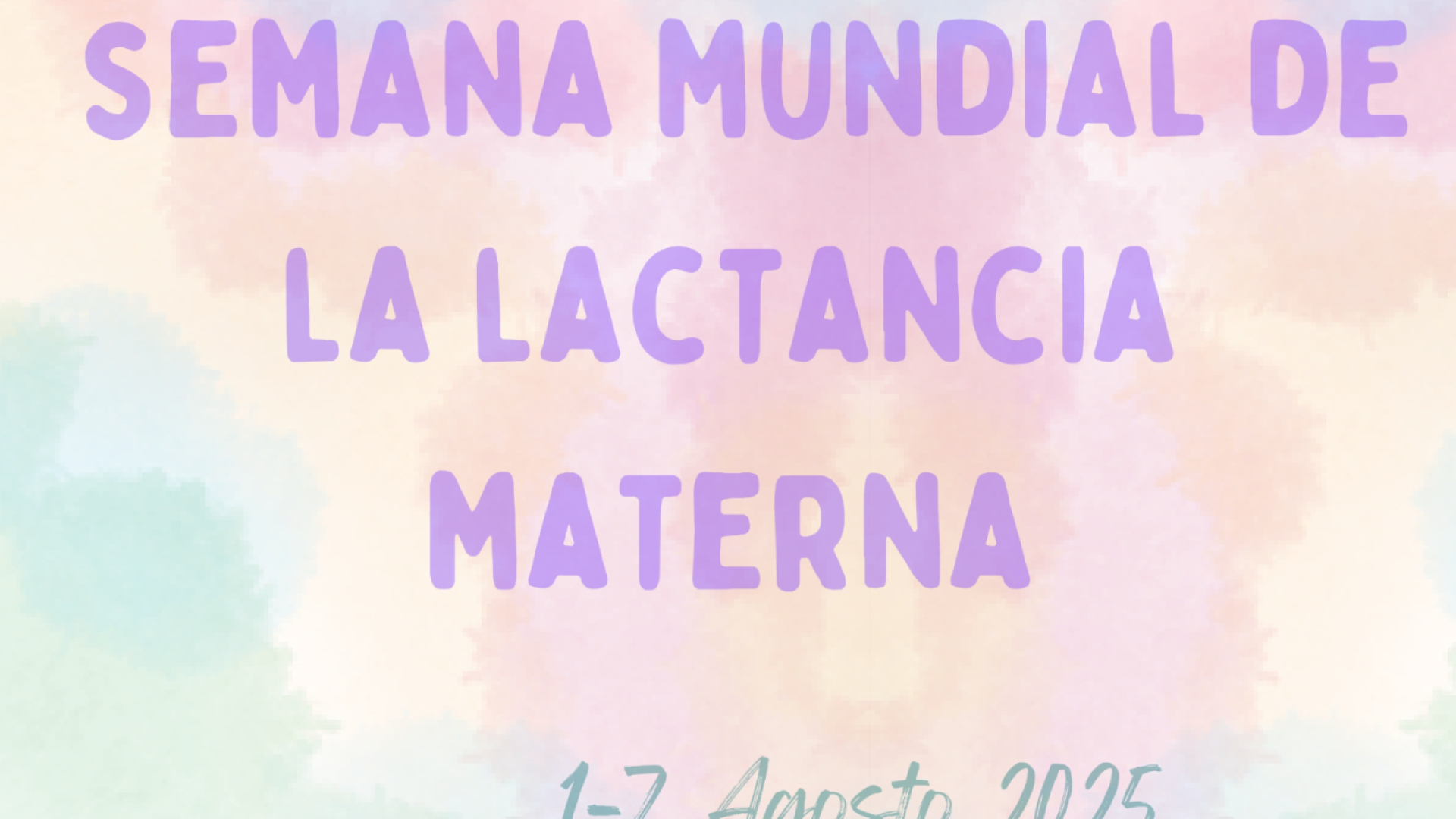 Semana mundial de la lactancia materna