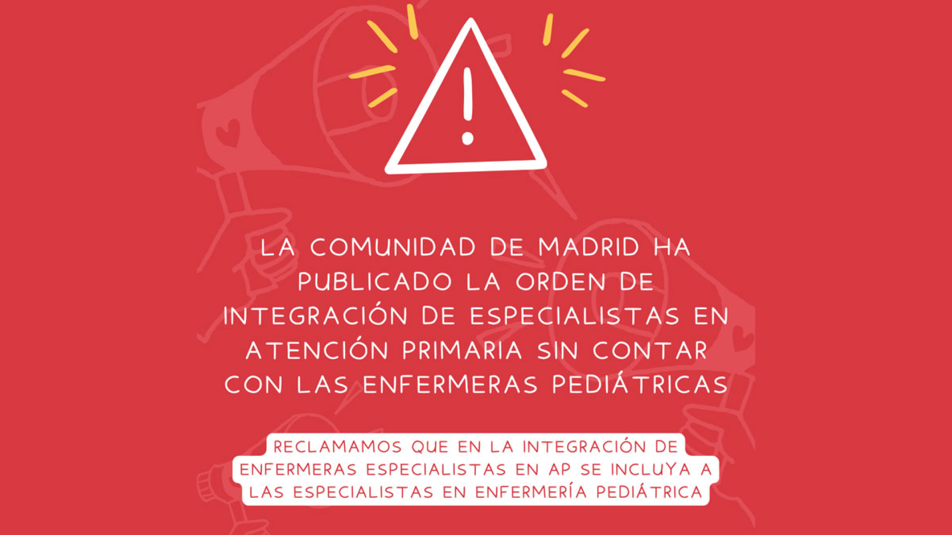Reclamo a la Orden Integración Especialistas Enfermería