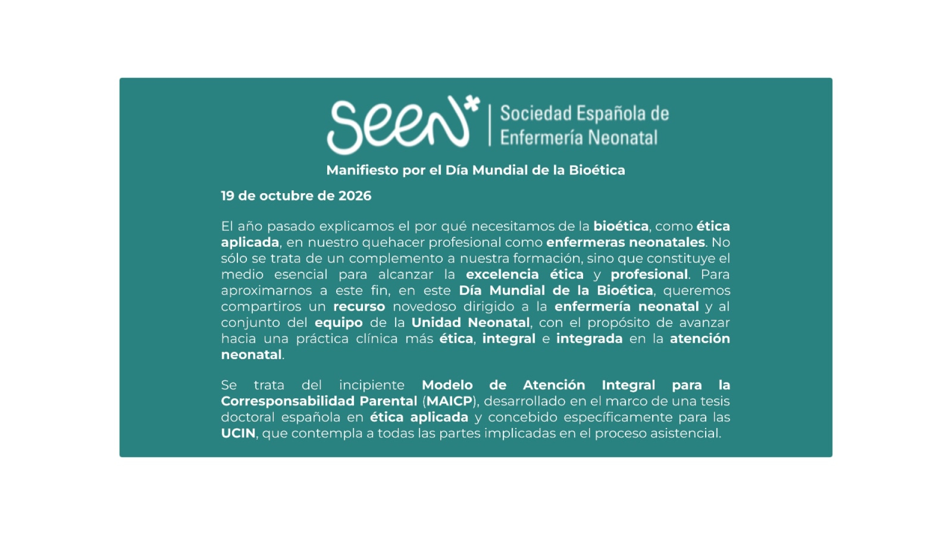 Día mundial de la bioética