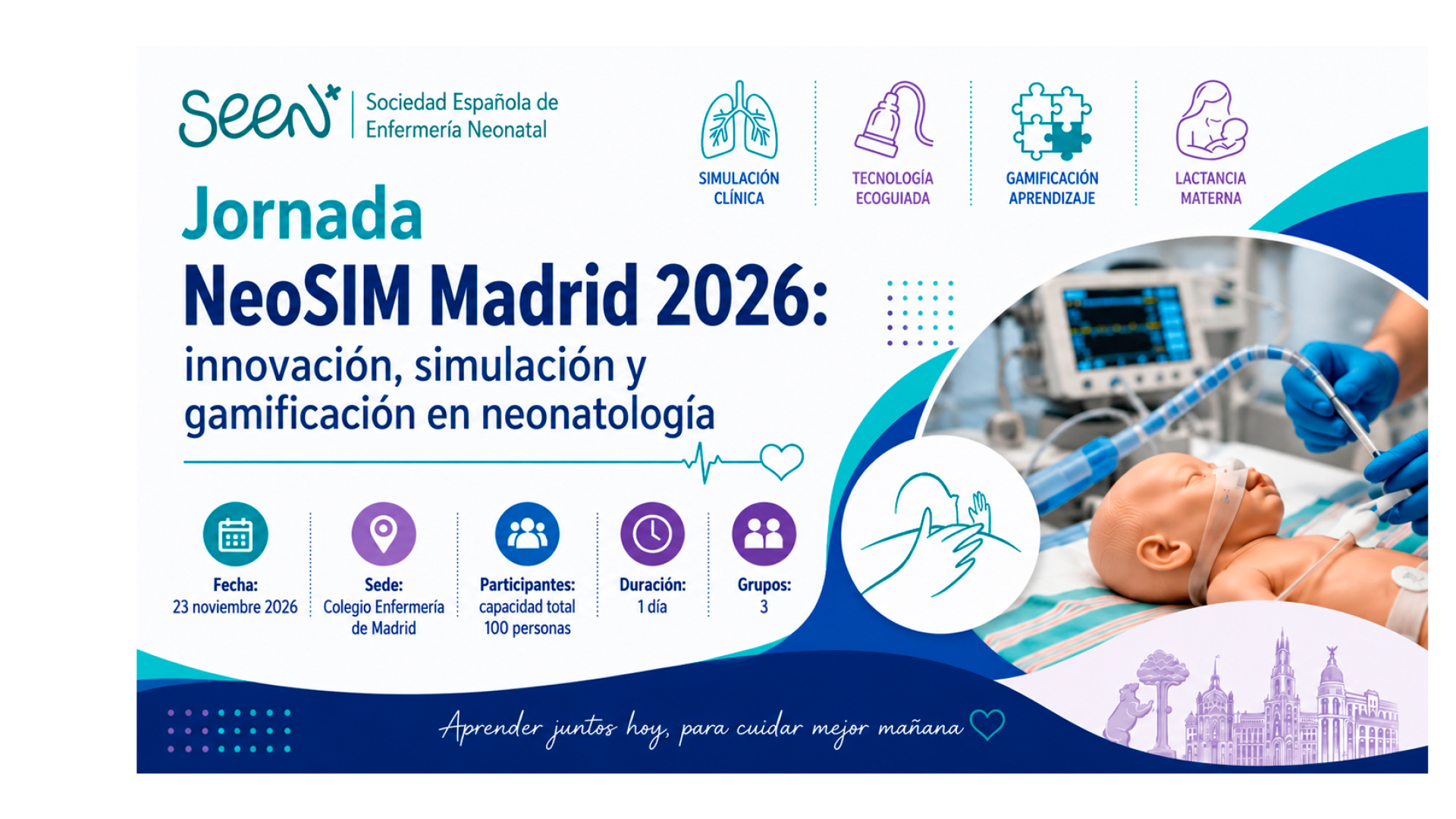 Jornada de Simulación Clínica NeoSIM Madrid 2026: innovación, simulación y gamificación en neonatología