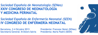 XXIV Congreso de neonatología y medicina perinatal. IV Congreso de enfermería neonatal. Barcelona 2013