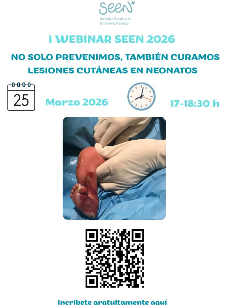 I Webinar SEEN 2026. No solo prevenimos, también curamos lesiones cutáneas en neonatos